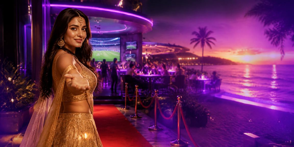Evening Teen Patti session on the beach in Goa with cricket fans