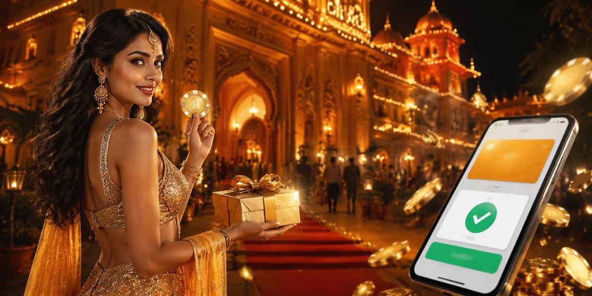 Indian night market with mobile payments in use